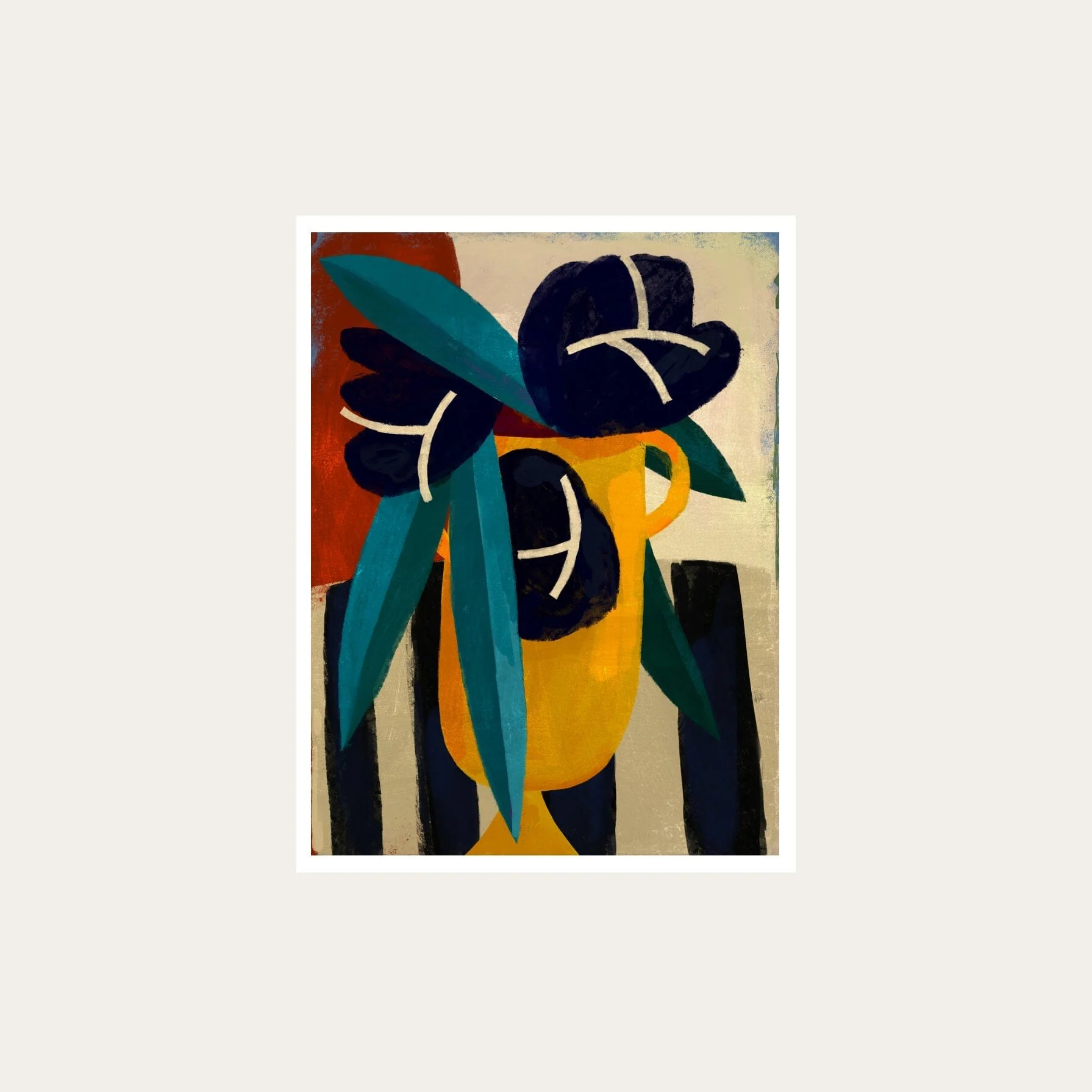 Black Flowers Print - 18 x 24" - Image 5
